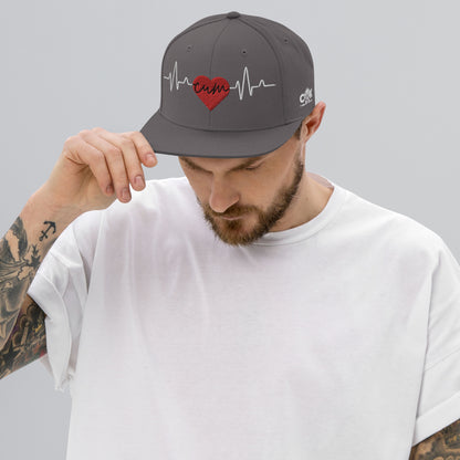 Heartbeat Cum Snapback Hat